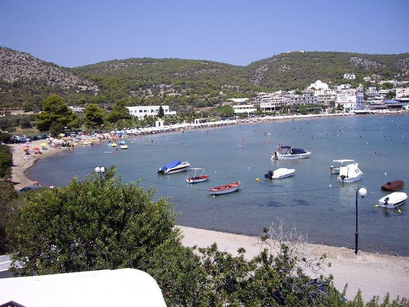 Crystal clear beach at Agia Marina